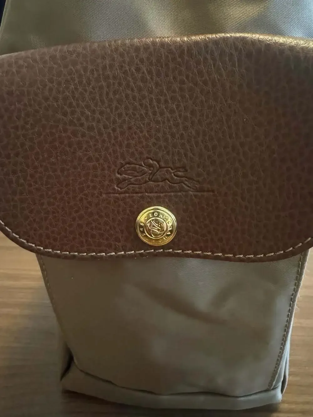Longchamp Nylon and Leather Trimmed Shoulder Hobo Bag